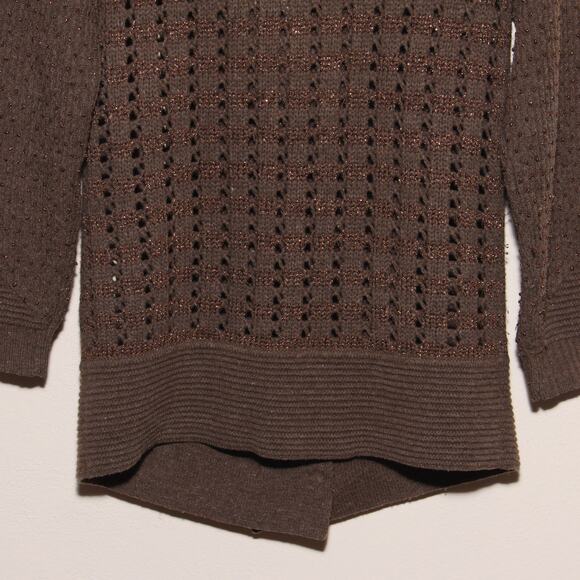 Anthropologie Leifsdottir Tuzla Wool Blend Sweater Jacket Cardigan Size Medium - Picture 7 of 9